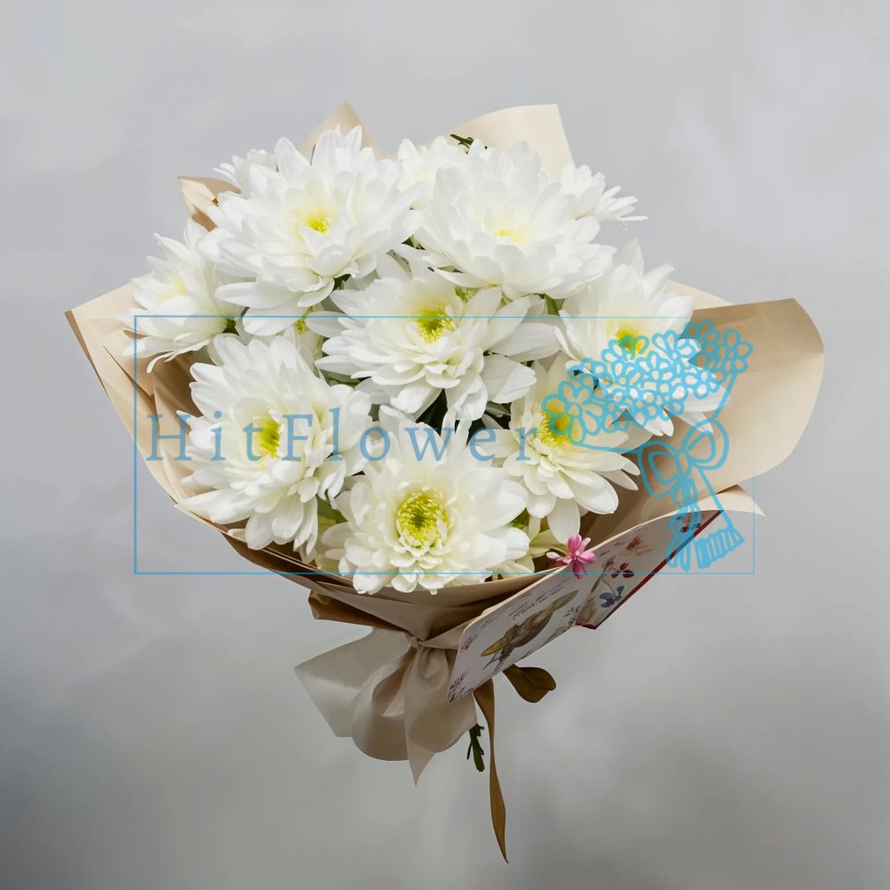 Букет цветов из: Хризантемы
